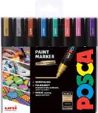 POSCA PC-5M SET OF 8 METALLIC COLOURS