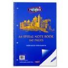 A4 160pp SPIRAL NOTEBOOK