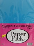 A4 Assorted Coloured 80gsm Paper 100 Sheets