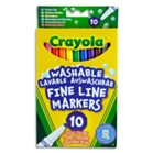 Washable Fine Line Markers Pack of 10