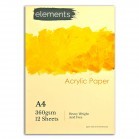 ELEMENTS A4 ACRYLIC  PAD