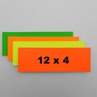 Flashcards 12" x 4" - Fluorescent Colours