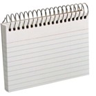 INDEX CARDS RULED