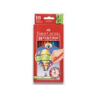 Colouring Pencils - Faber Castell 10 Extra thick Triangular colouring pencils