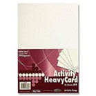 Premier A4 200gsm Activity Card 50 Sheets - White