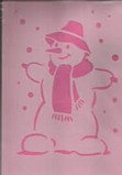 Stencil Snowman