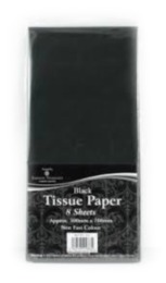 Tissue Paper Pack 8 Sheets - Black