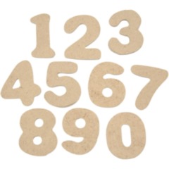 Wooden Number Pack of 20