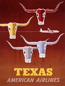 AA Vintage Texas  11 x 14