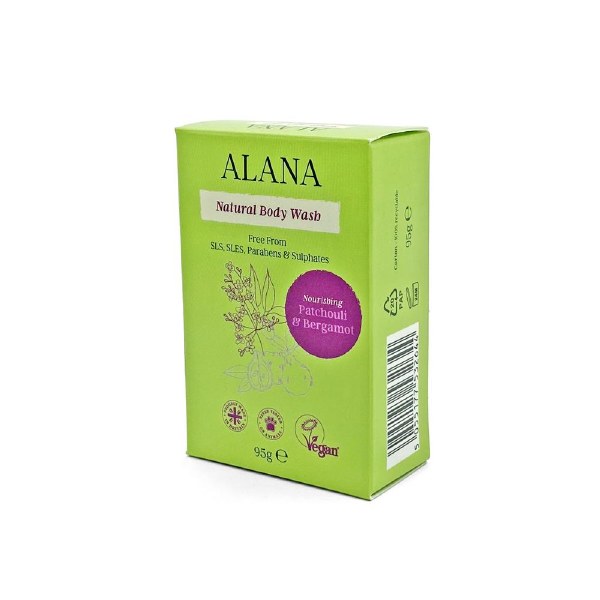 Picture of Alana Body Wash Bar - Patchouli & Bergamot - 95g