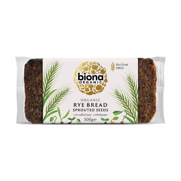 Biona Organic Rye Bread & Sprouted Seeds - 500g