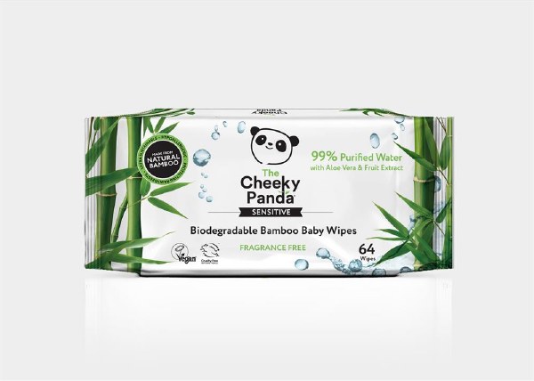 Cheeky Panda Baby Wipes - Pack of 64