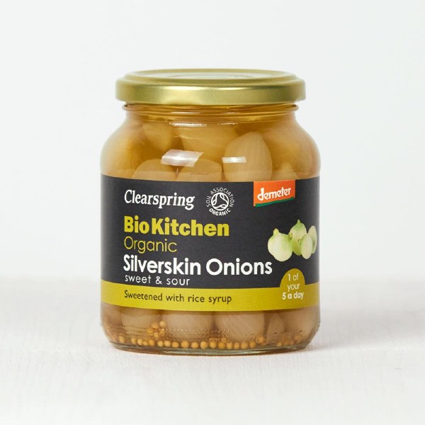 Clearspring Bio Kitchen Organic Silverskin Onions - 340g