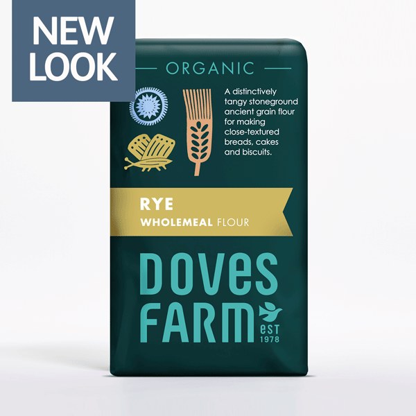 Picture of Doves Farm Organic Rye Wholemeal Flour - 1Kg