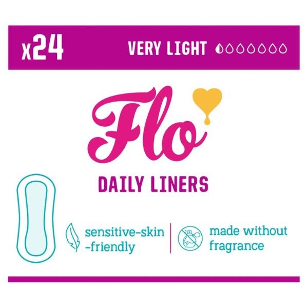 Flo Ultra Thin Bamboo Liners - 24 Liners