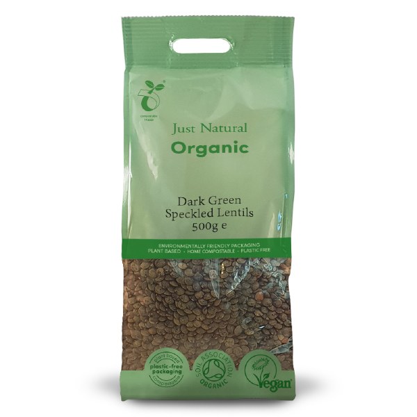 Just Natural Organic Dark Green Lentils (500g)