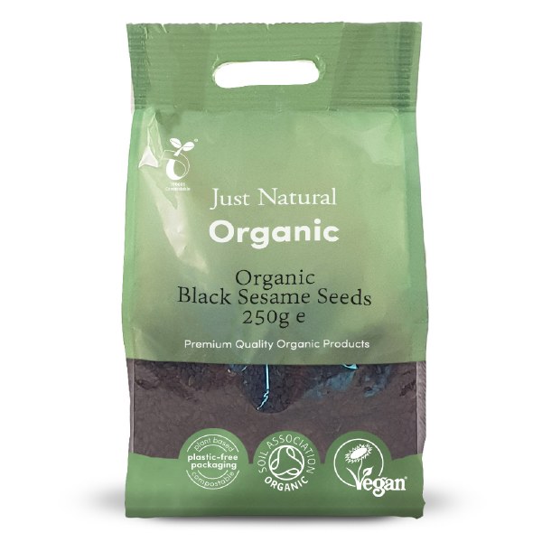 Just Natural Organic Black Sesame Seeds (250g)