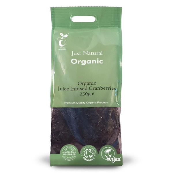 Just Natural Organic Cranberries 250g