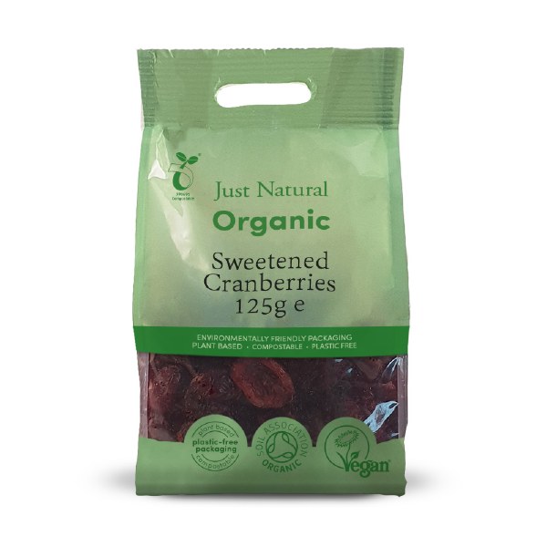 Just Natural Organic Cranberries (125g)