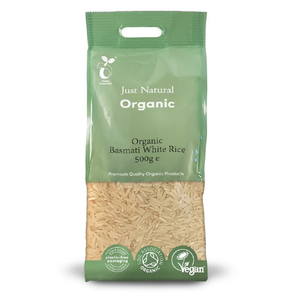 Just Natural Organic Basmati White Rice (500g)