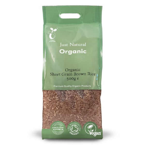Just Natural Short Grain Brown Rice (500g)