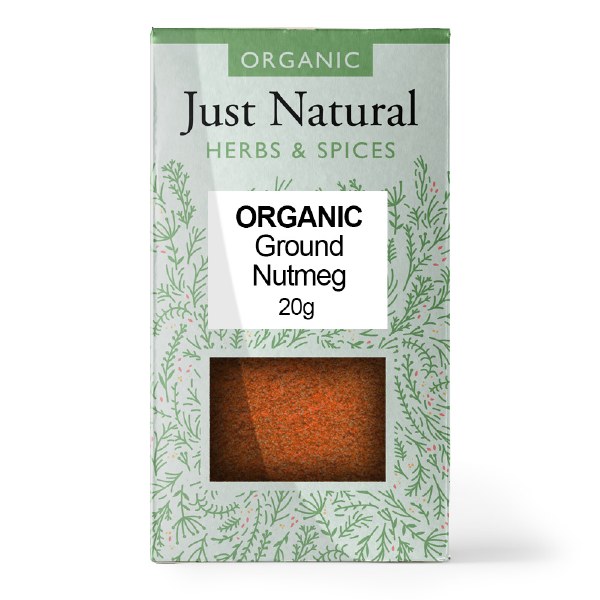 Just Natural Herbs Organic Ground Nutmeg - 20g