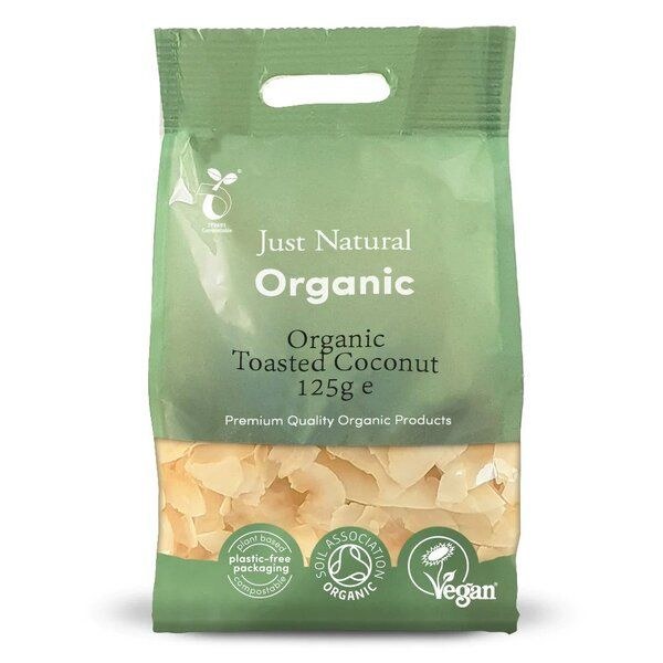 Just Natural Organic Toasted Coconut - 125g