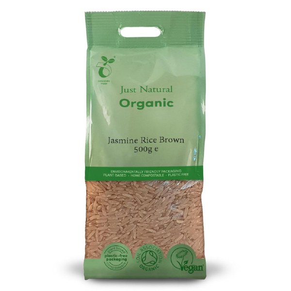 Picture of Just Natural Organic Brown Jasmine Rice 500g