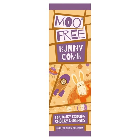 Moo Free Bunnycomb Dairy Free Chocolate Bar - 20g