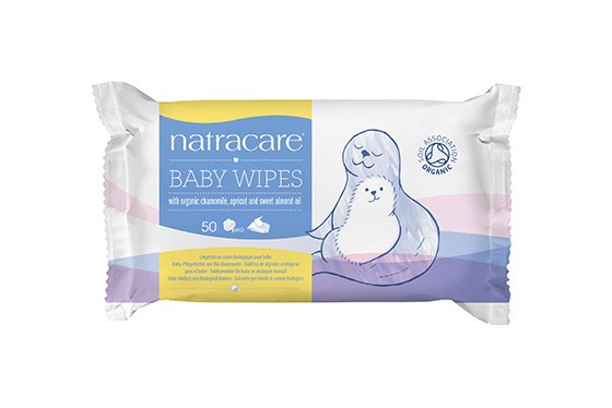 Picture of Natracare Organic Cotton Baby Wipes - 50 Wipes