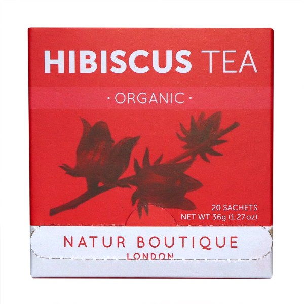 Natur Boutique Organic Hibiscus Tea - 20 Sachets