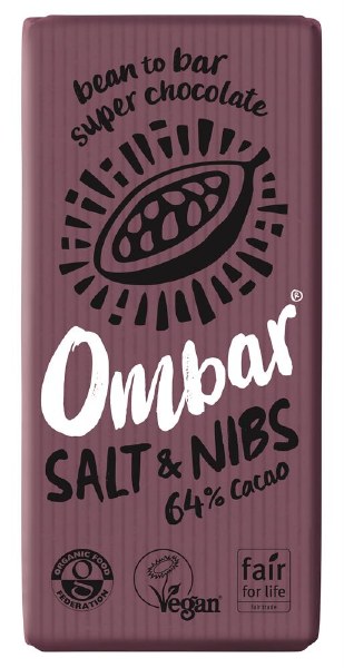 Ombar Raw Chocolate Bar - Salt & Nibs (70g)