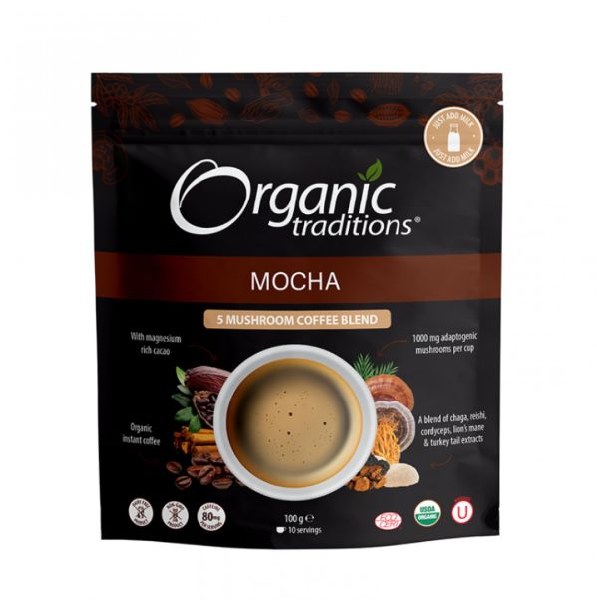 Picture of Organic Traditions Mocha Mushroom Coffee - 100g
