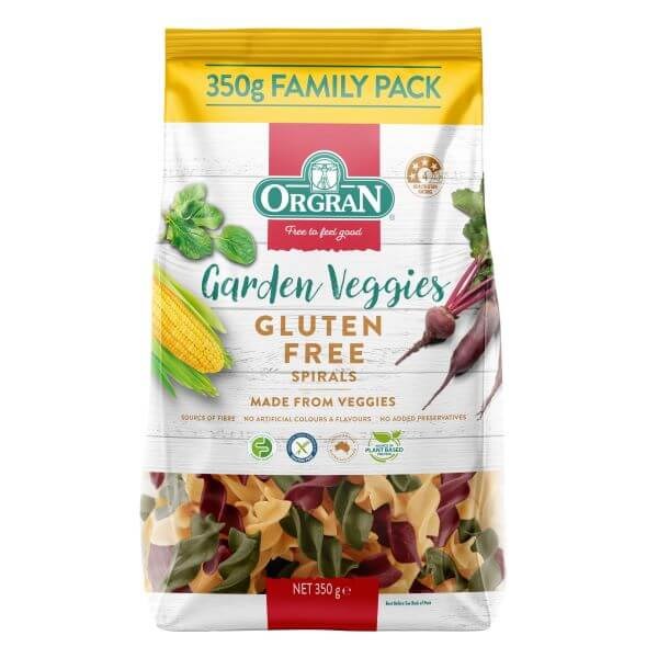 Orgran Garden Veggies Pasta Spirals - 350g