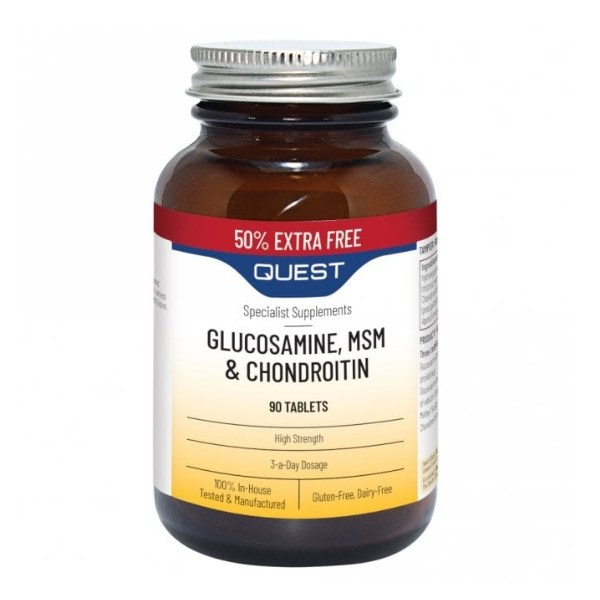 Quest MSM & Chondroitin 50% Extra - 90 Tablets