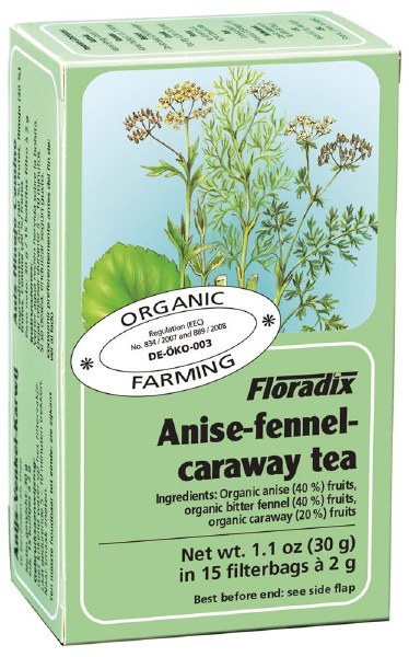 Floradix Anise-Fennel-Caraway Tea - 15 Teabags