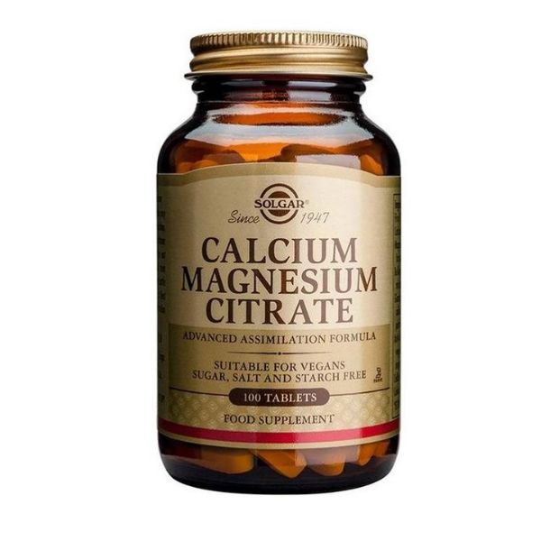 Solgar Calcium Magnesium Citrate - 100 Tablets