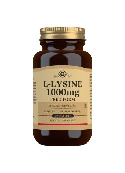 Solgar L-Lysine 1000mg - 250 Tablets