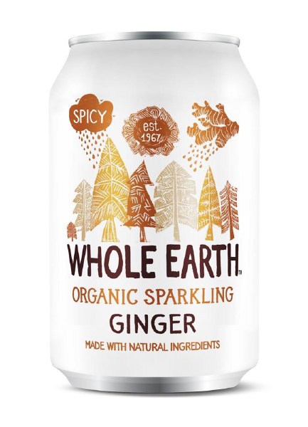 Whole Earth Organic Sparking Ginger - 330ml