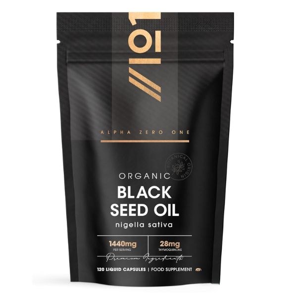Alpha 01 Organic Black Seed Oil - 120 Capsules