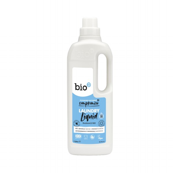 Bio-D Fragrance Free Laundry Liquid - 1 Litre