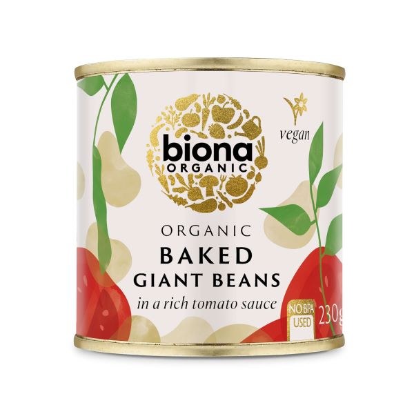 Biona Organic Baked Giant Beans - 230g