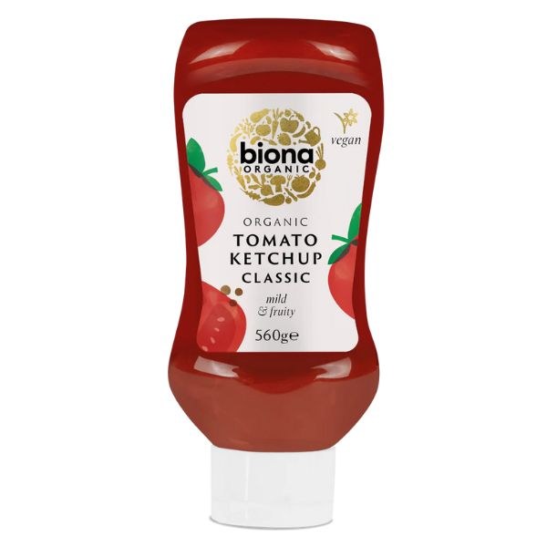 Biona Organic Tomato Ketchup Squeezy - 560g