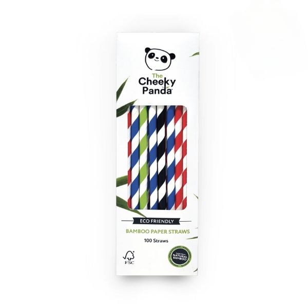 Cheeky Panda Bamboo Paper Straws - 100 Straws