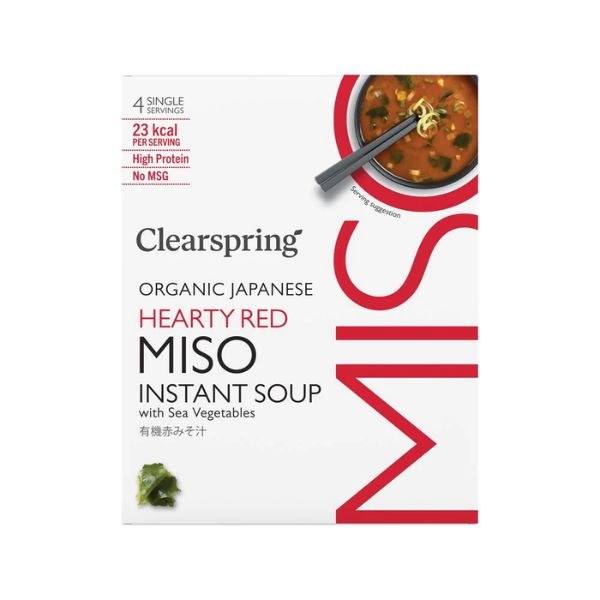 Clearspring Red Miso Soup with Sea Vegetable 4 x 8g