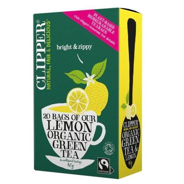 Clipper Organic Green Tea & Lemon - 20 Teabags