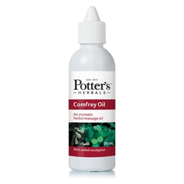 Potters Comfrey Oil with Eucalyptus - 75ml