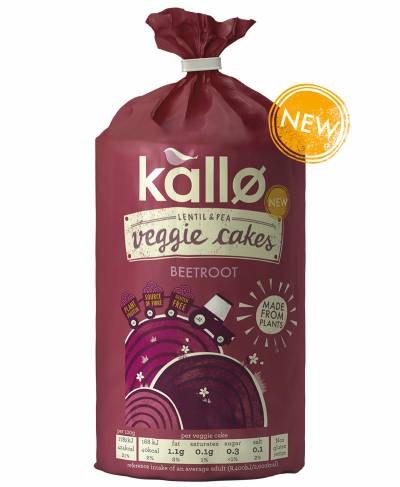Kallo Veggie Cakes - Beetroot Flavour 122g