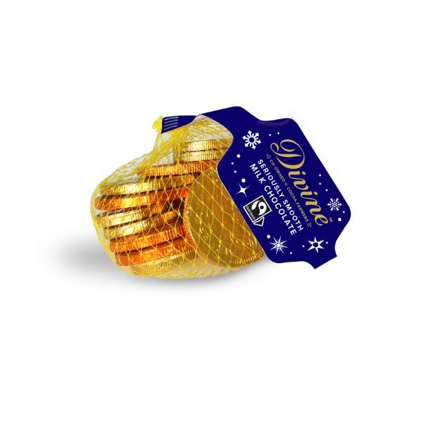 Divine Milk Chocolate Coins - 65g