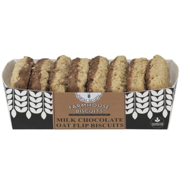 Farmhouse Biscuits Milk Choc Oat Flips - 150g